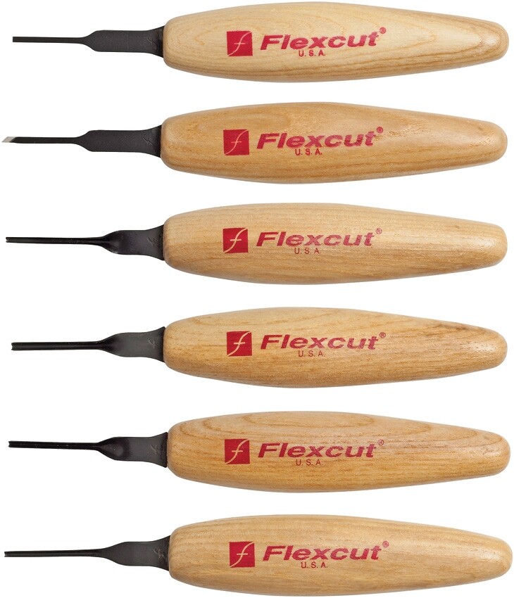 Flexcut Mixed Profile Micro Tool Set 1.75\