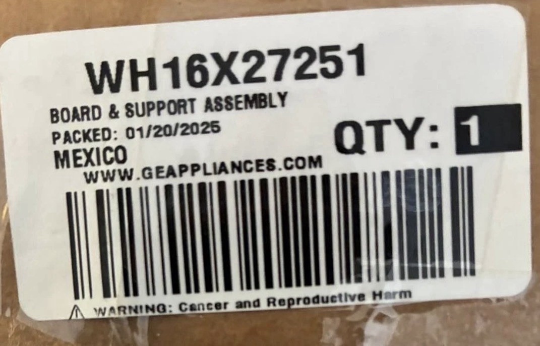 GE Appliances WH16X27251 Washer Board & Support Assembly Genuine OEM Control GE Appliances WH16X27251 Washer Board & Support Assembly Genuine OEM Control