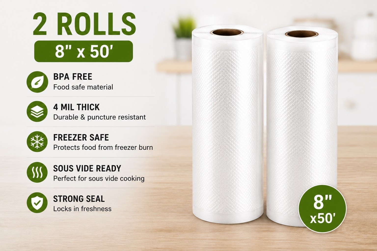 Vacuum Sealer Rolls 8
