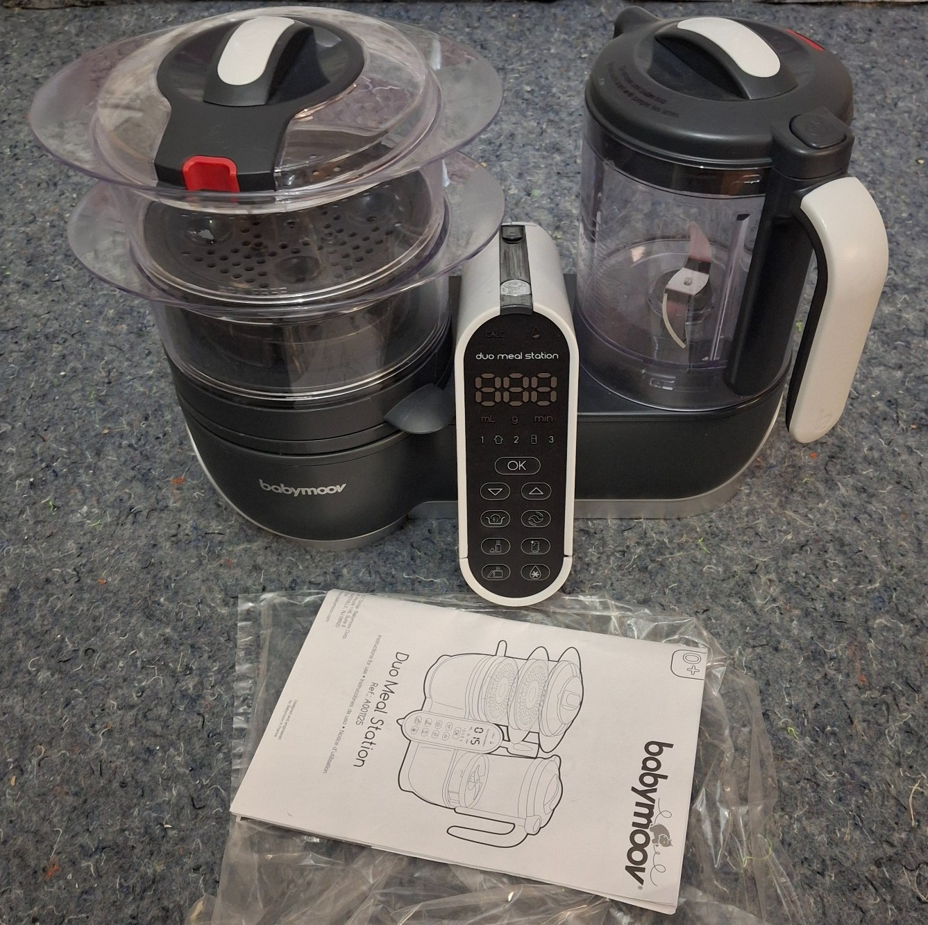 BabyMoov Duo Meal Station A001125 Baby Food Maker Steamer Blender Nutribaby