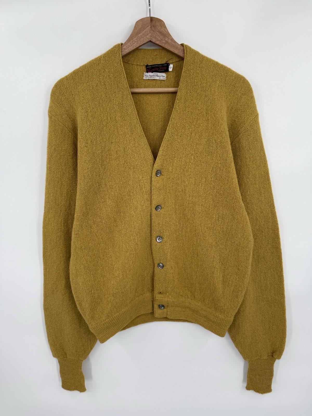 Vintage 60s Cardigan Sweater Kurt Cobain Size XL Beige Alpaca Wool V Neck Grunge Vintage 60s Cardigan Sweater Kurt Cobain Size XL Beige Alpaca Wool V Neck Grunge