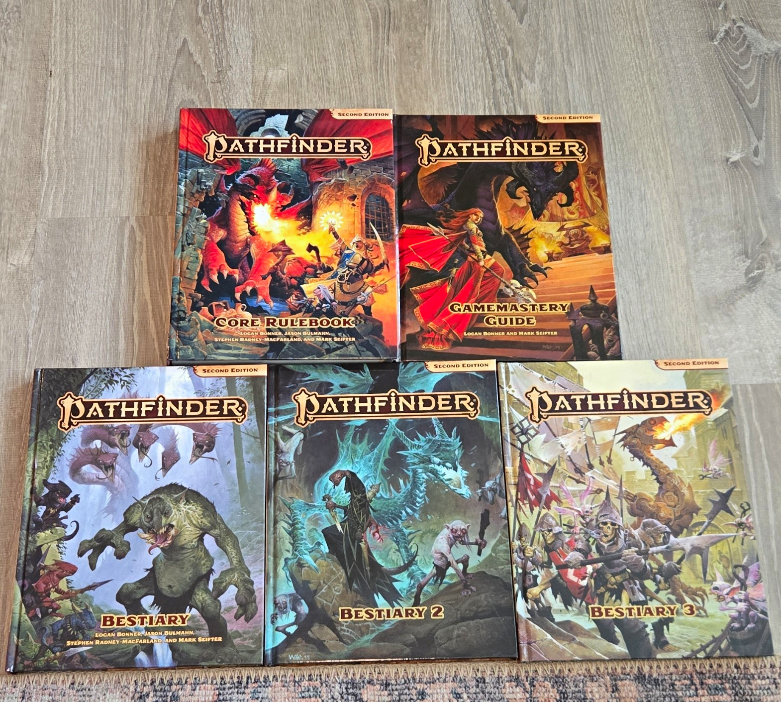 Paizo Pathfinder 2E Lot Core Rulebook + GM Guide + Bestiary 1-3 Paizo Pathfinder 2E Lot Core Rulebook + GM Guide + Bestiary 1-3