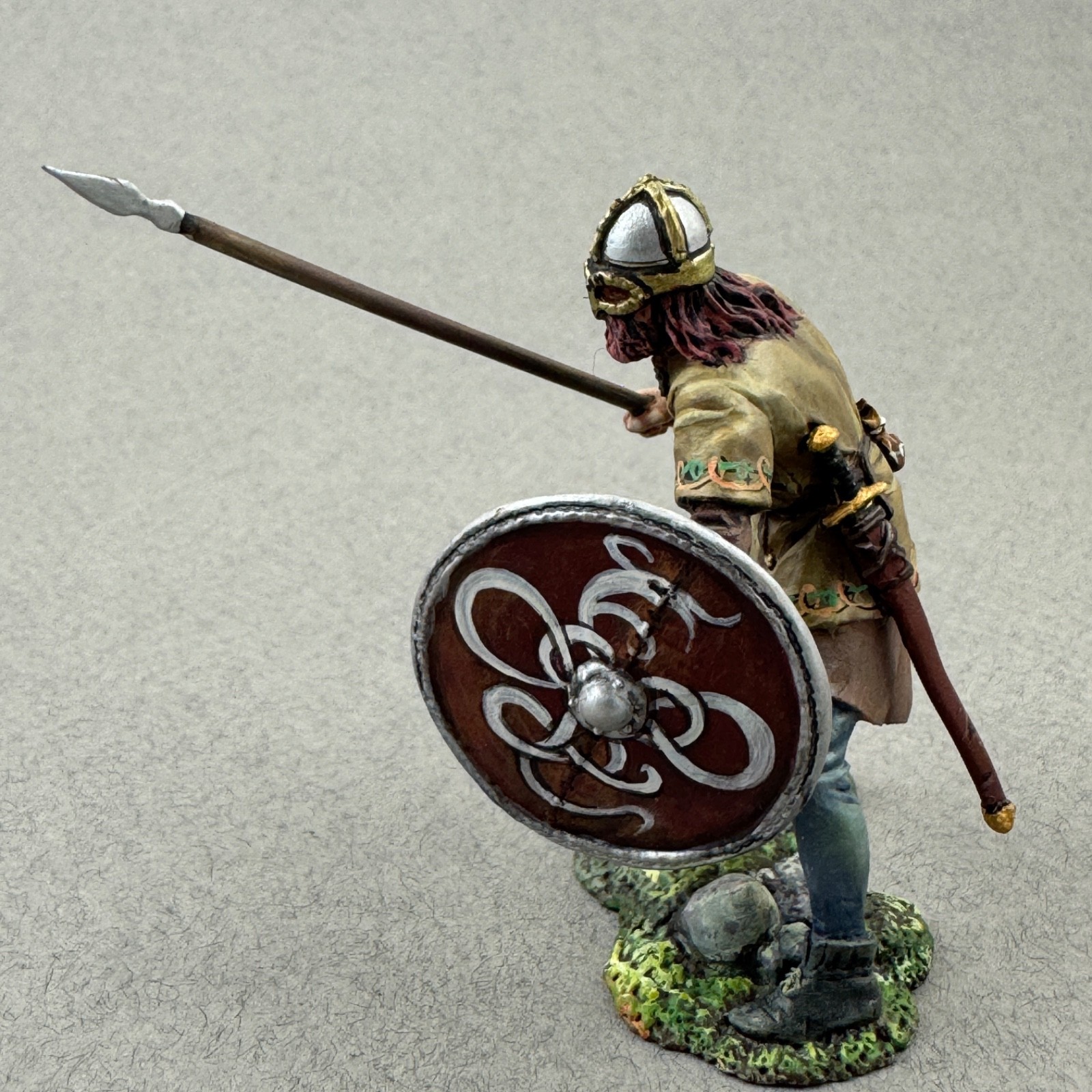 54 mm Painted miniature, Viking Norse warrior, High detail metal toy soldier