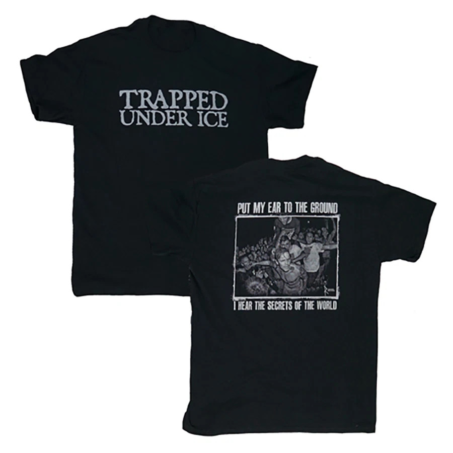Trapped Under Ice band 2 sides VTG black T-shirt Unisex All sizes U013