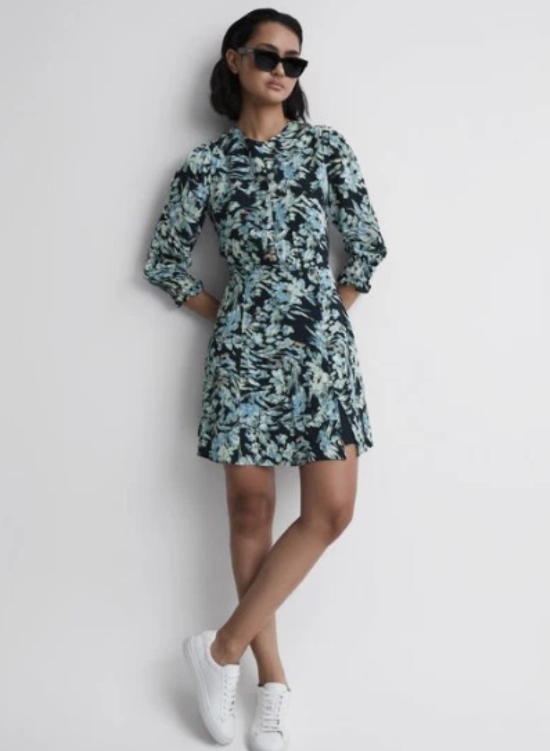 Reiss Annie Floral Print 3/4 Sleeve Dress Size US 6 NWT Reiss Annie Floral Print 3/4 Sleeve Dress Size US 6 NWT