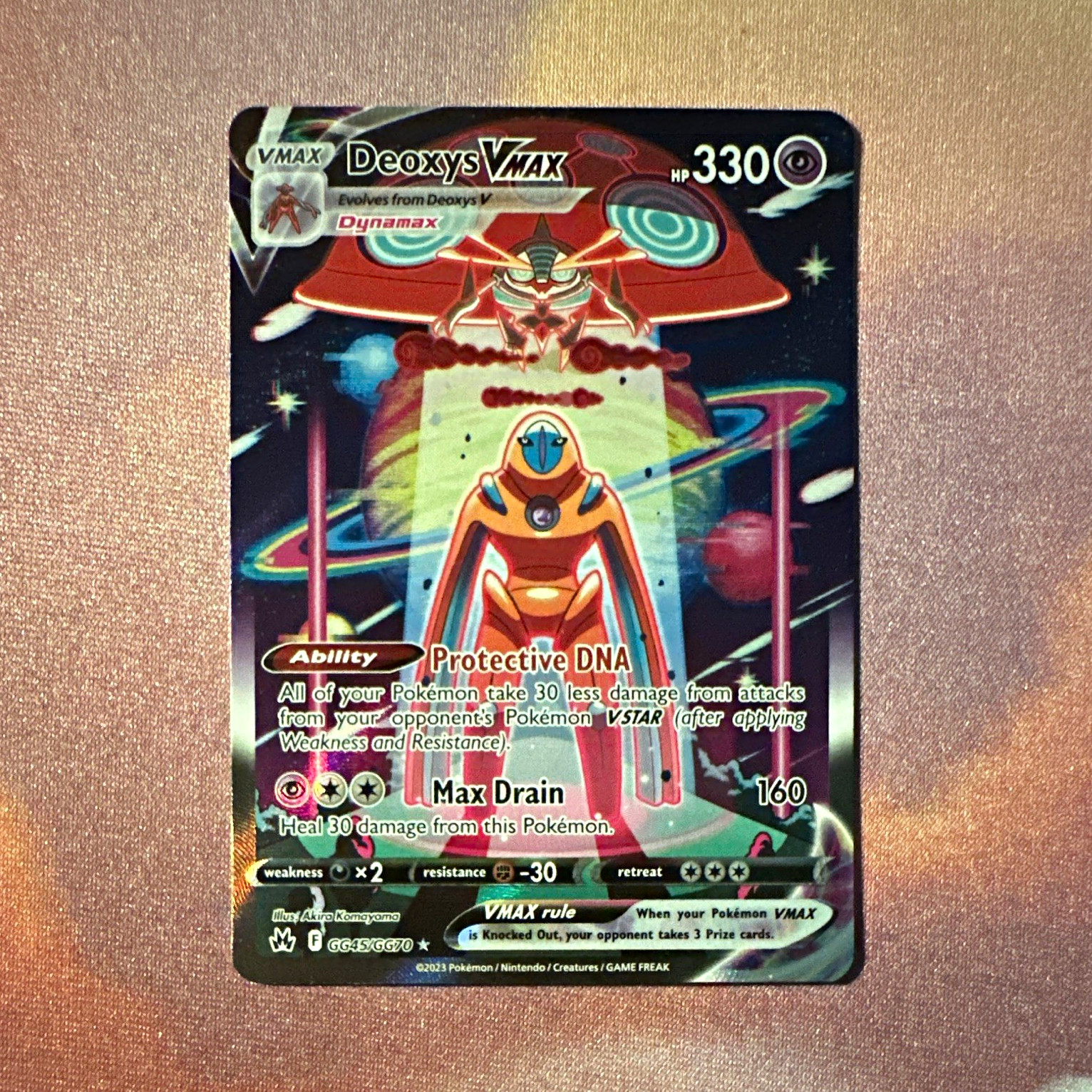 The Pokémon Company Deoxys VMAX Ultra Rare Holo EN 2023 GG45/GG70 The Pokémon Company Deoxys VMAX Ultra Rare Holo EN 2023 GG45/GG70