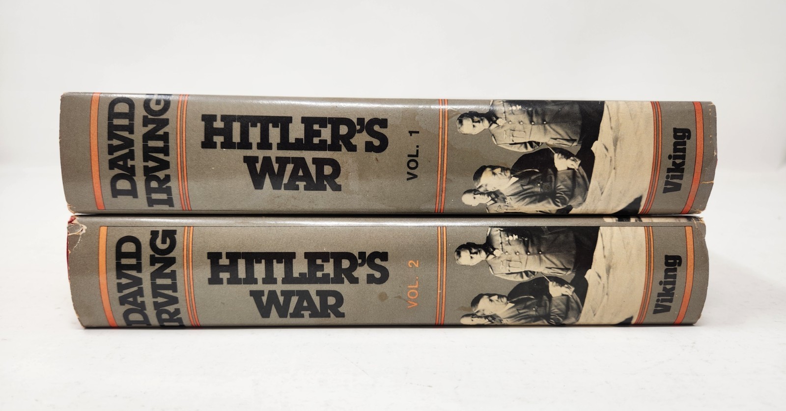 Hitler  War David Irving Volume 1 & 2 Set 1977 BCE WW2 Germany War Hardcover DJ