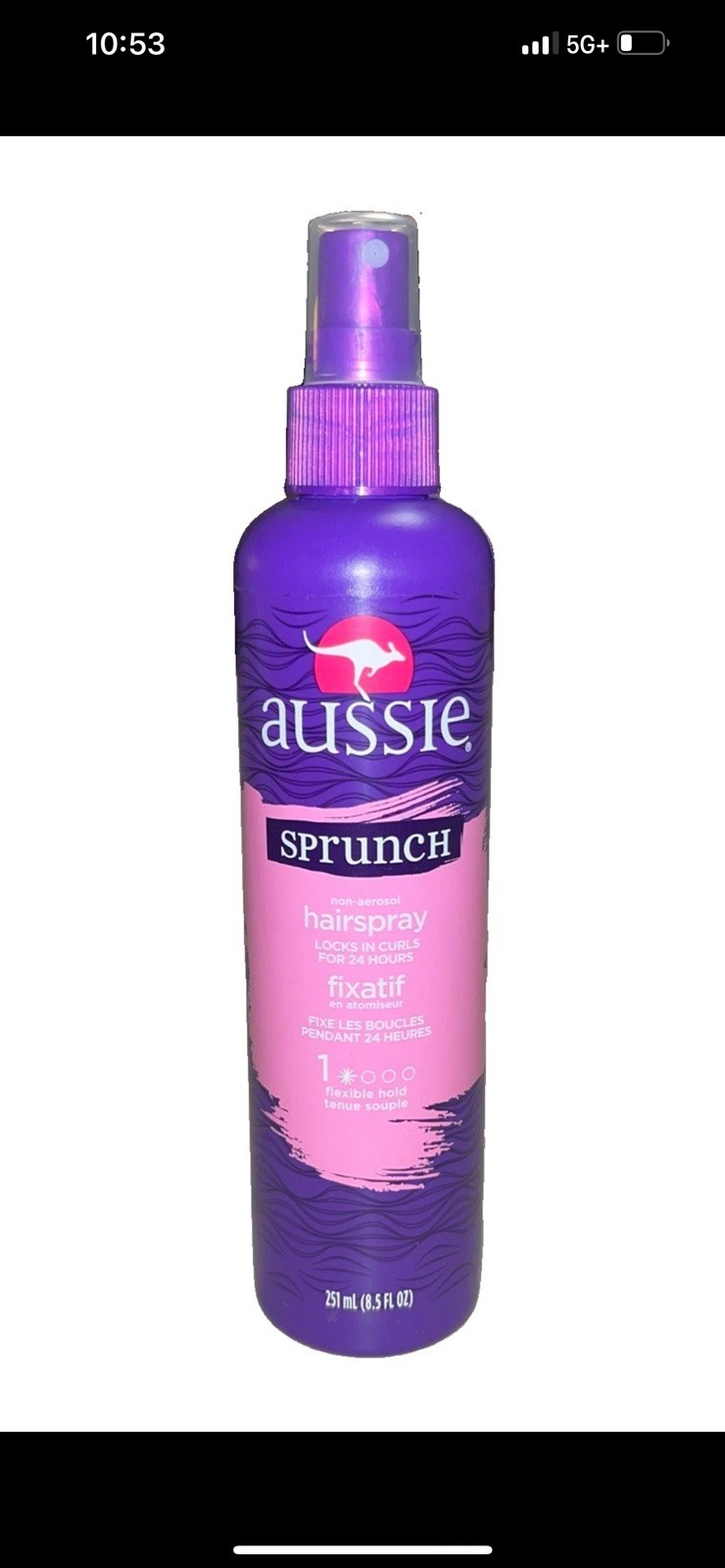 Aussie Sprunch Non-Aerosol Flexible Hold Hairspray 8.5 oz Original Formula - New Aussie Sprunch Non-Aerosol Flexible Hold Hairspray 8.5 oz Original Formula - New