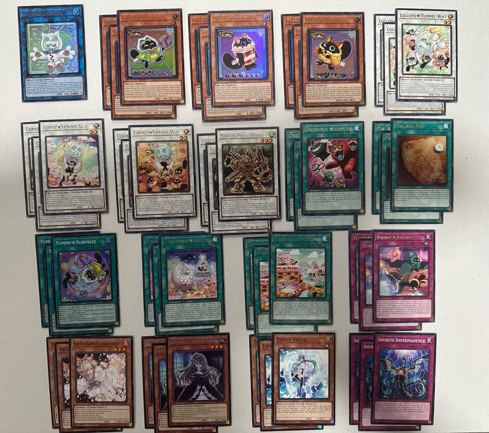 YU-GI-OH tournament Yummy Deck Core 52 Cards cupsy cooky snatchy lollipo YU-GI-OH tournament Yummy Deck Core 52 Cards cupsy cooky snatchy lollipo