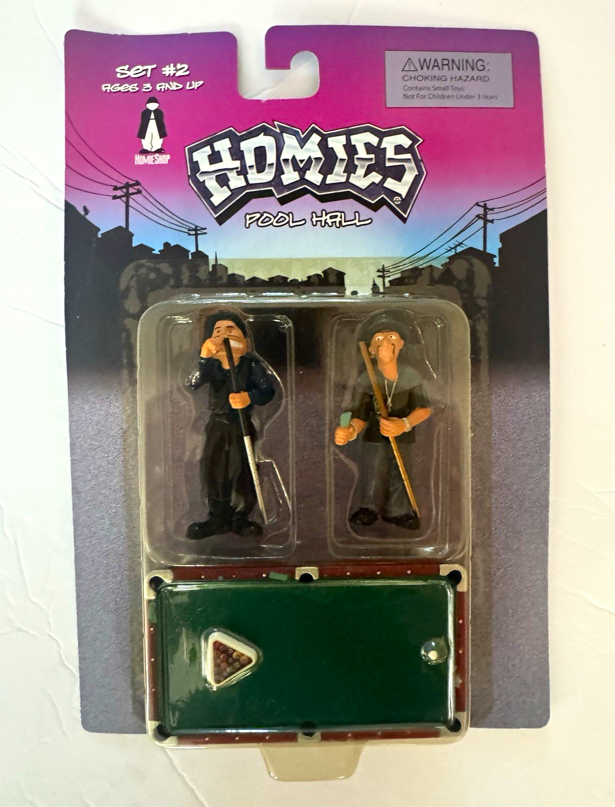 Homies Pool Hall Set #2 RARE Never Opened Sealed near mint Homies Pool Hall Set #2 RARE Never Opened Sealed near mint