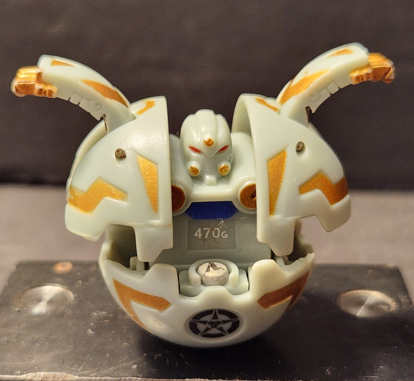 2008 Bakugan Battle Brawlers B1 Haos Robotallion 470G Spin Master 1st Generation