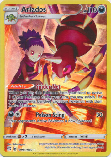 Ariados - TG09/TG30 Ultra Rare Brilliant Stars NM Pokemon TCG
