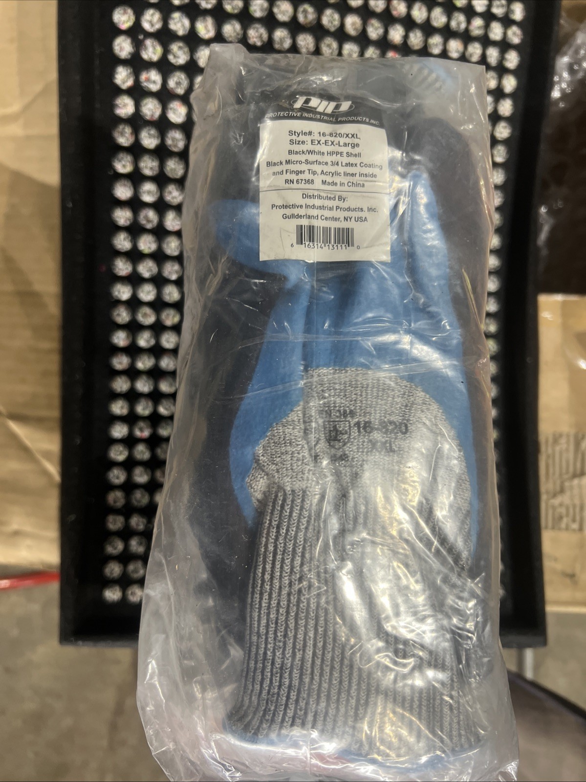 (12) PIP G-Tek Safety Glove Latex Coating Lined Cut A4 Resistant 16-820 2XL PPE
