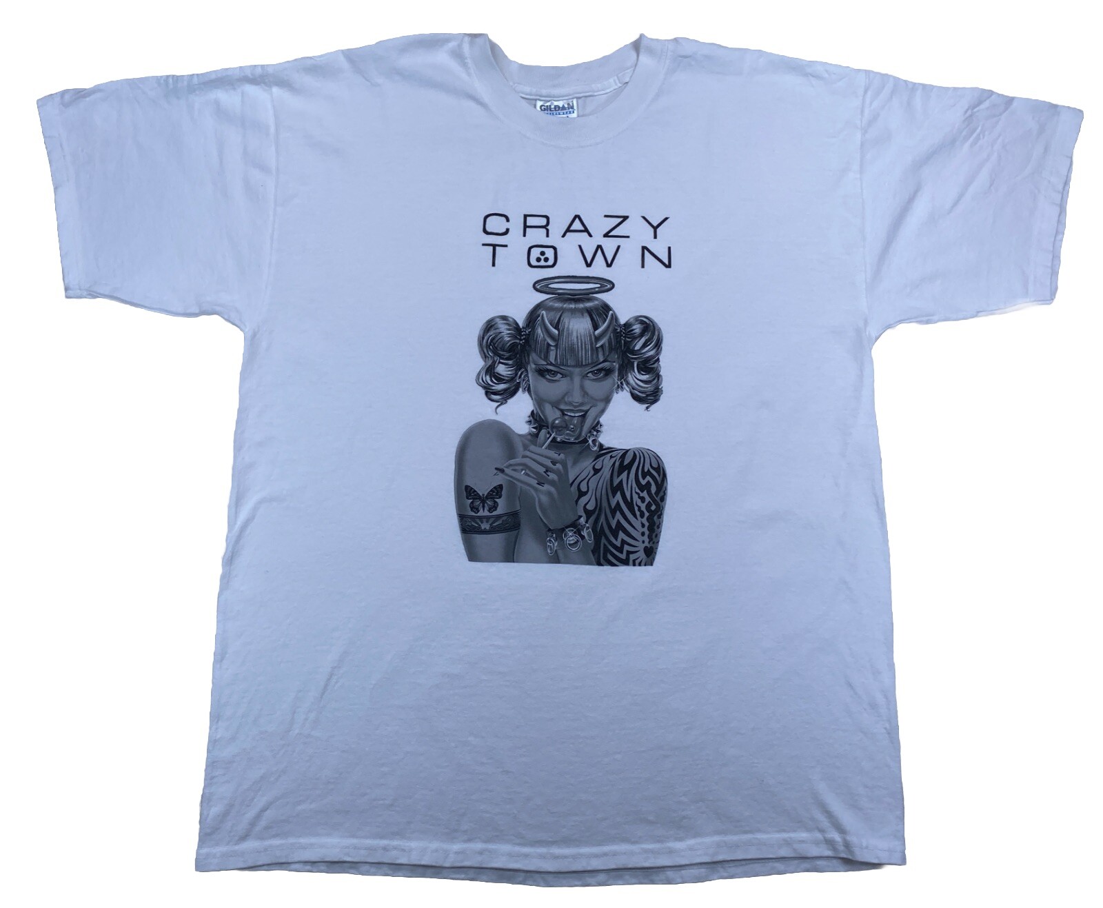 Vintage Crazy Town Band T-Shirt White 1999 Y2K Men\'s XL Vintage Crazy Town Band T-Shirt White 1999 Y2K Men\'s XL