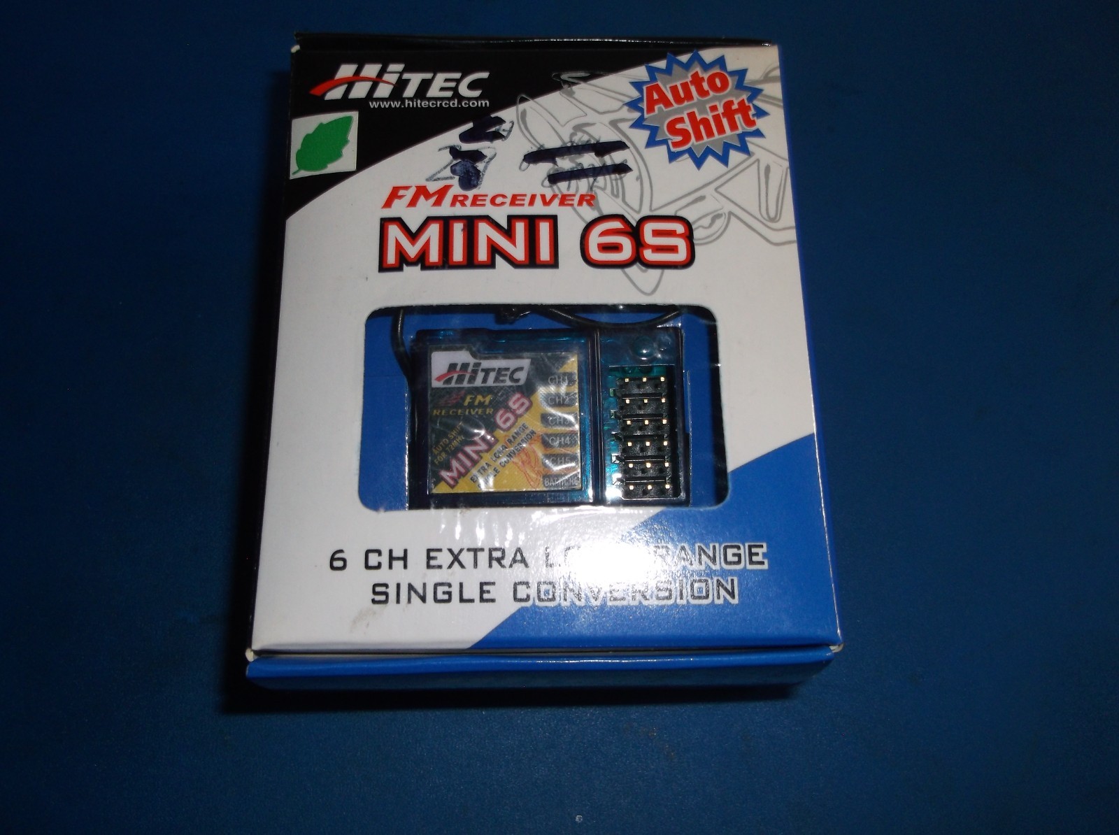 NEW Hitec Mini 6S 6 Ch. FM Single Conversion Receiver with Auto Shift 72 mgh NEW Hitec Mini 6S 6 Ch. FM Single Conversion Receiver with Auto Shift 72 mgh