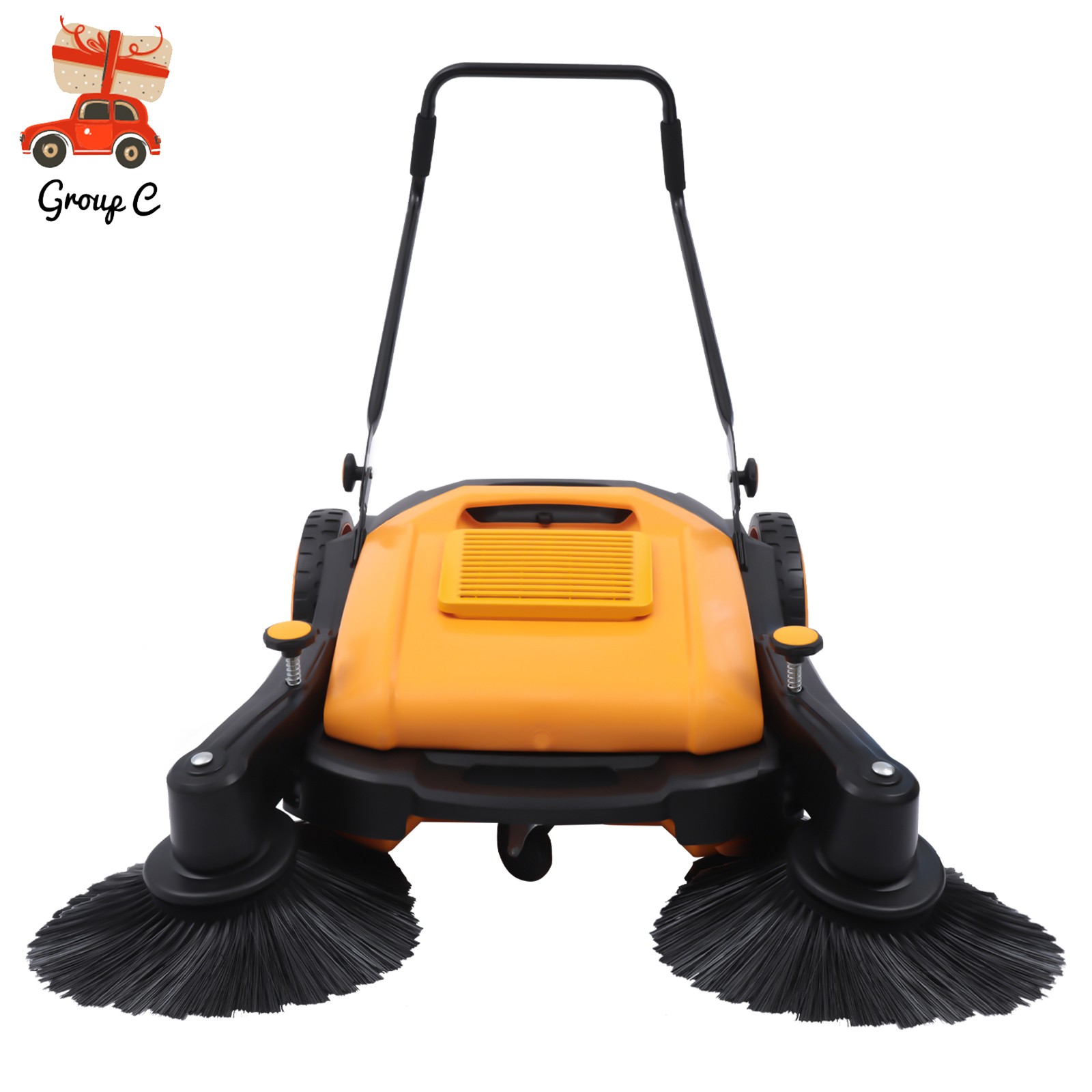 41\'\' Walk-Behind Sweeper Street Pavement Sweeping Broom Floor Road Brush Cleaner