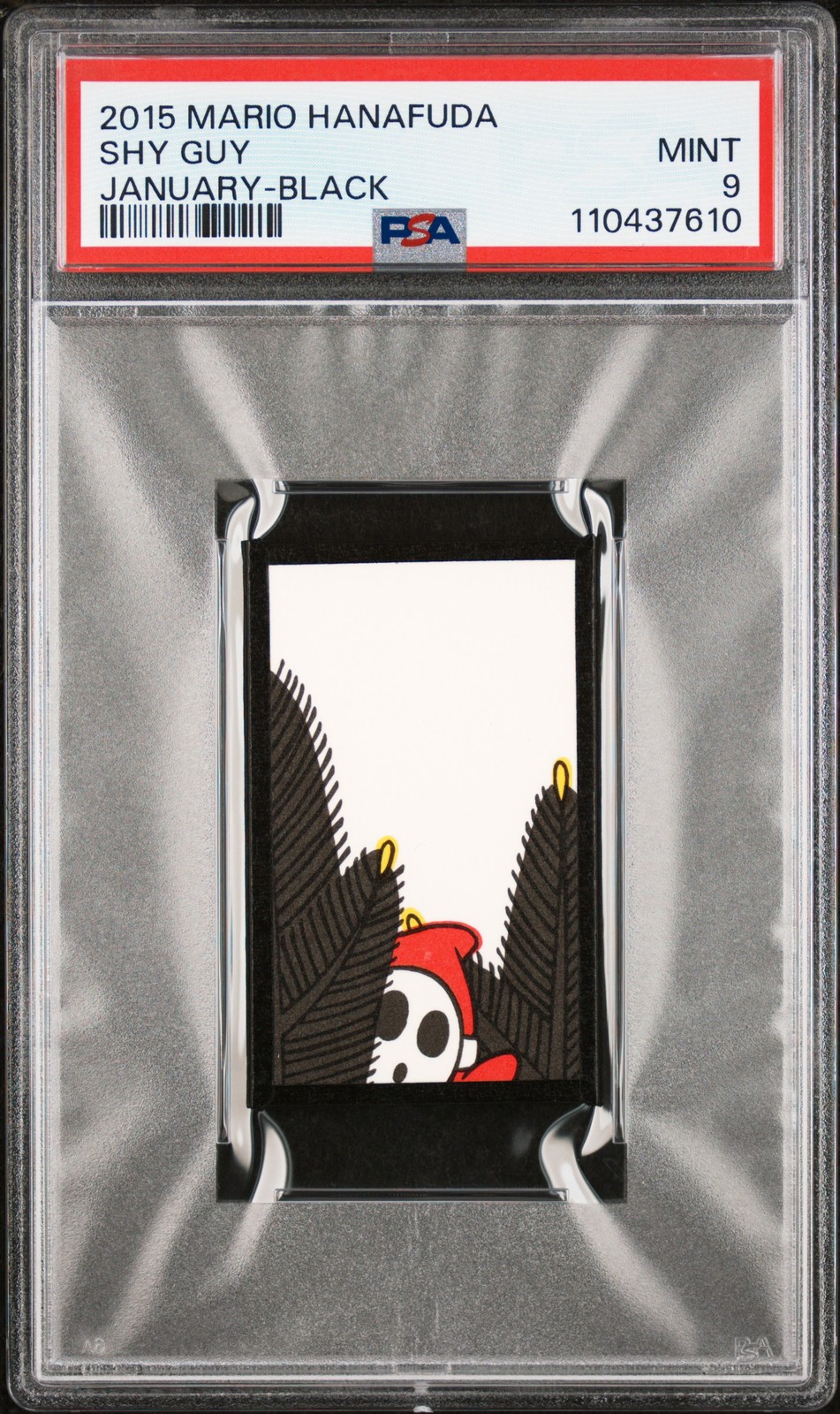 2015 Mario Hanafuda Shy Guy January-Black PSA 9