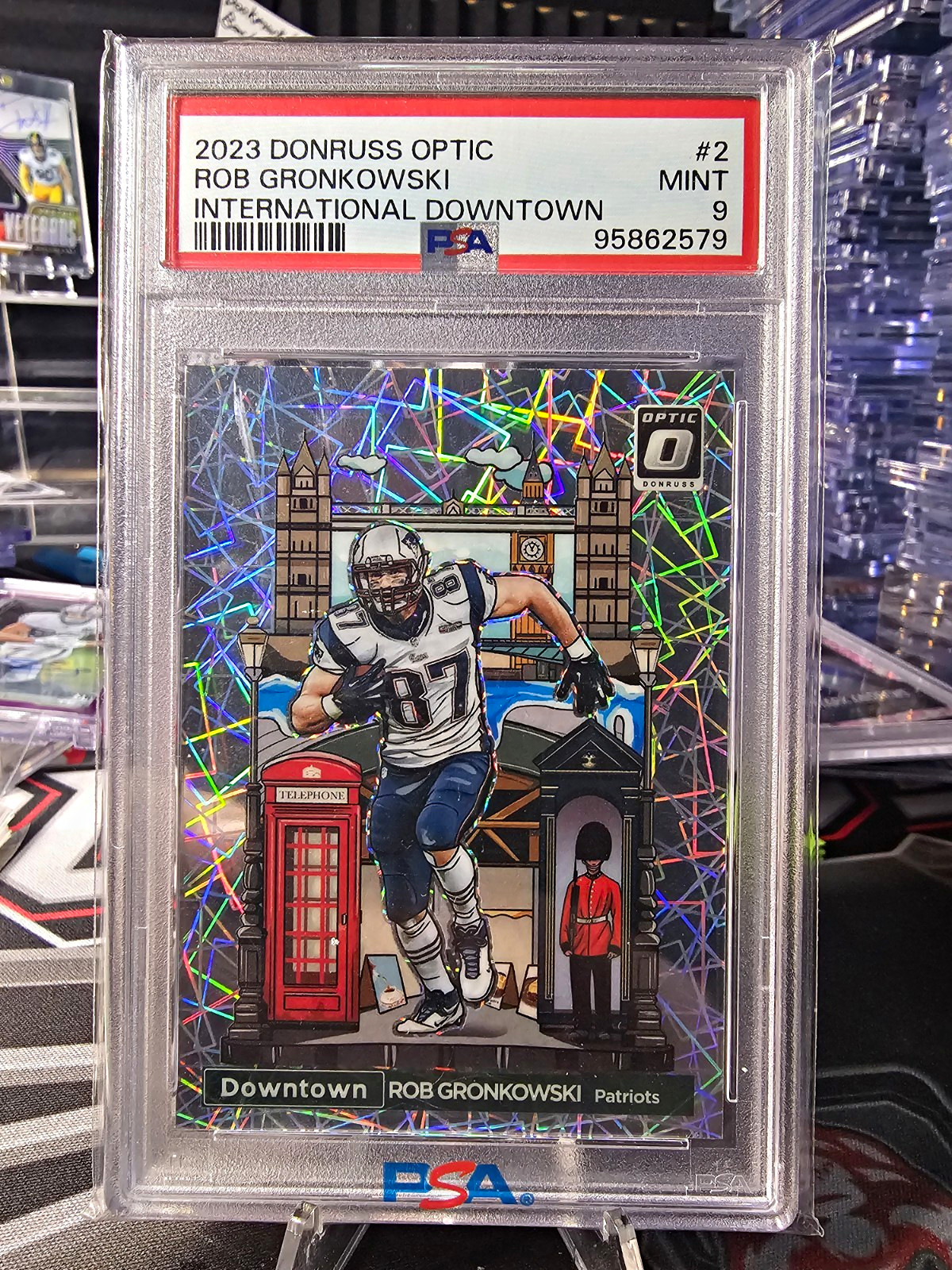 Panini Donruss Optic International Downtown Rob Gronkowski #2 PSA 9
