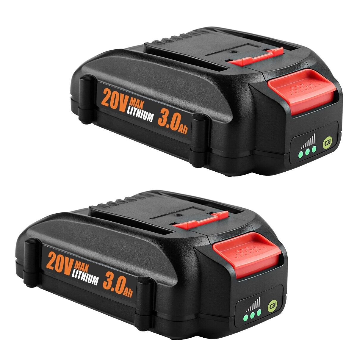 2pack For WORX 20V MAX Extend Lithium Battery 20 Volt WA3520 WA3525 WA3575 WG155