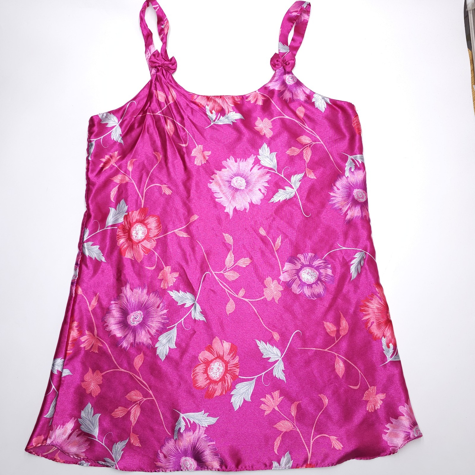 Vintage Sante Classics Nightgown Chemise Pink Floral Print Vintage Womens 1X XL Vintage Sante Classics Nightgown Chemise Pink Floral Print Vintage Womens 1X XL