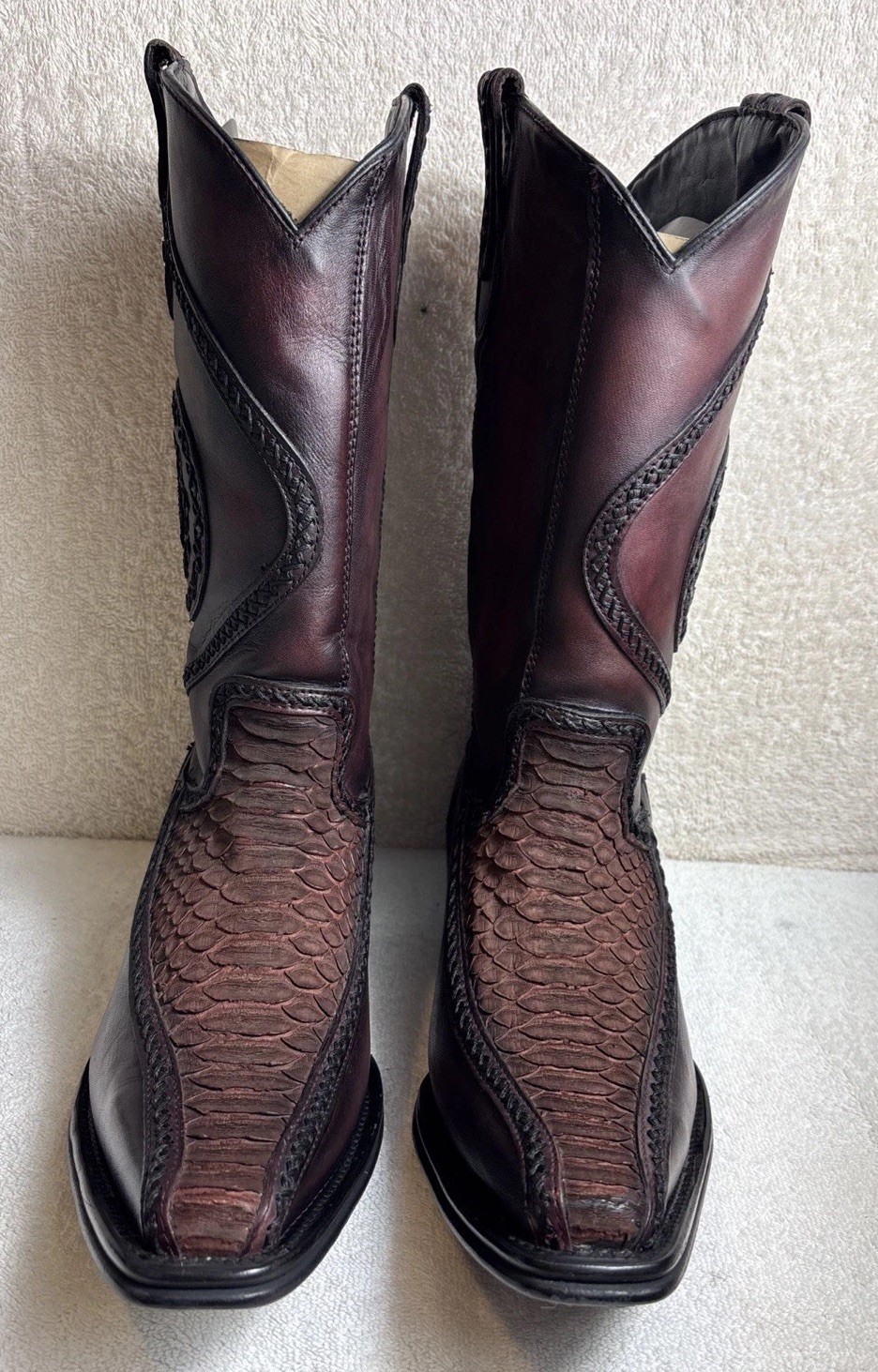 Texas Country Platino Python Floreta boots Men Size 10 Texas Country Platino Python Floreta boots Men Size 10