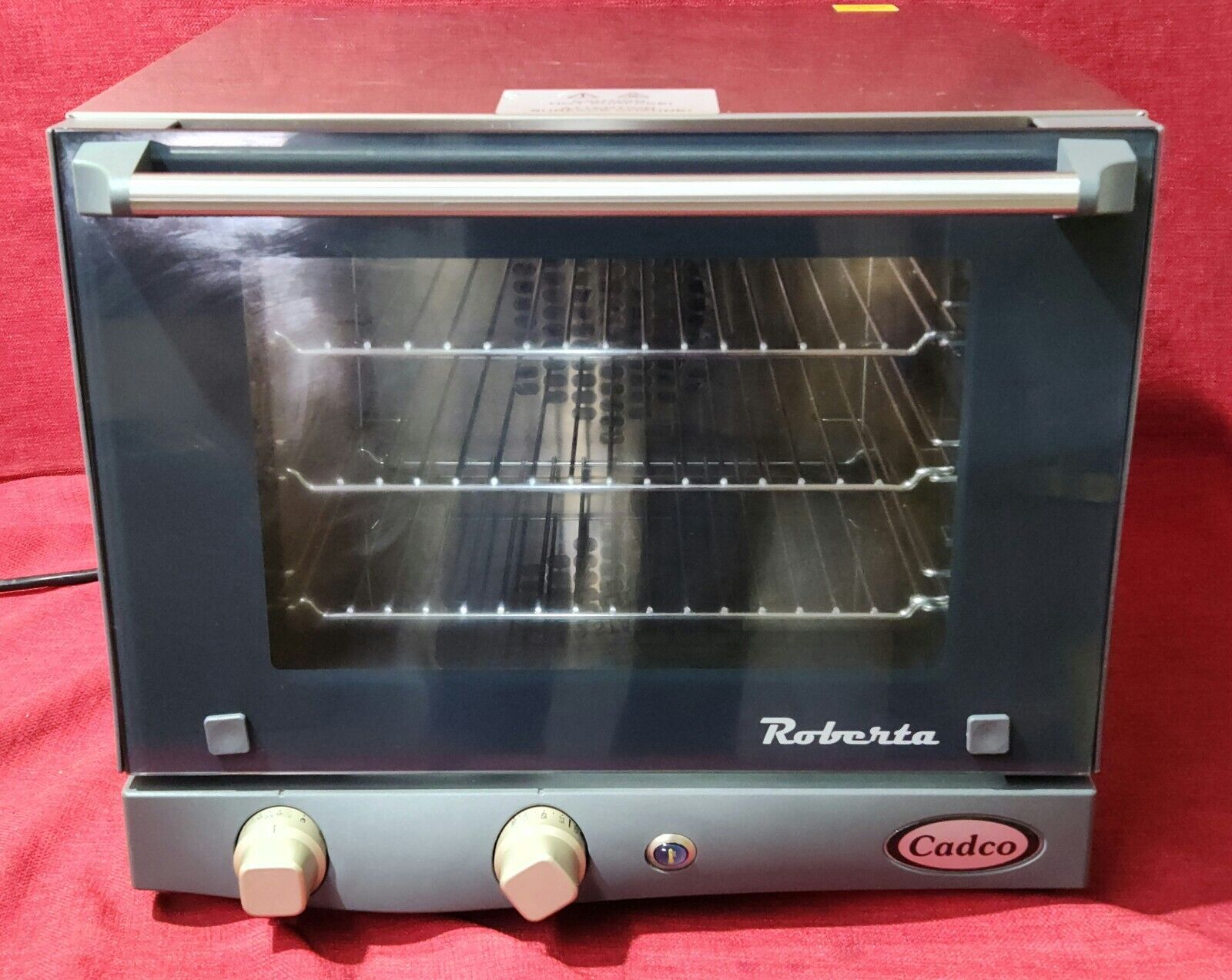 SANITIZED Cadco Roberta Electric 1/4 Size Countertop Convection Oven XAF003 7955
