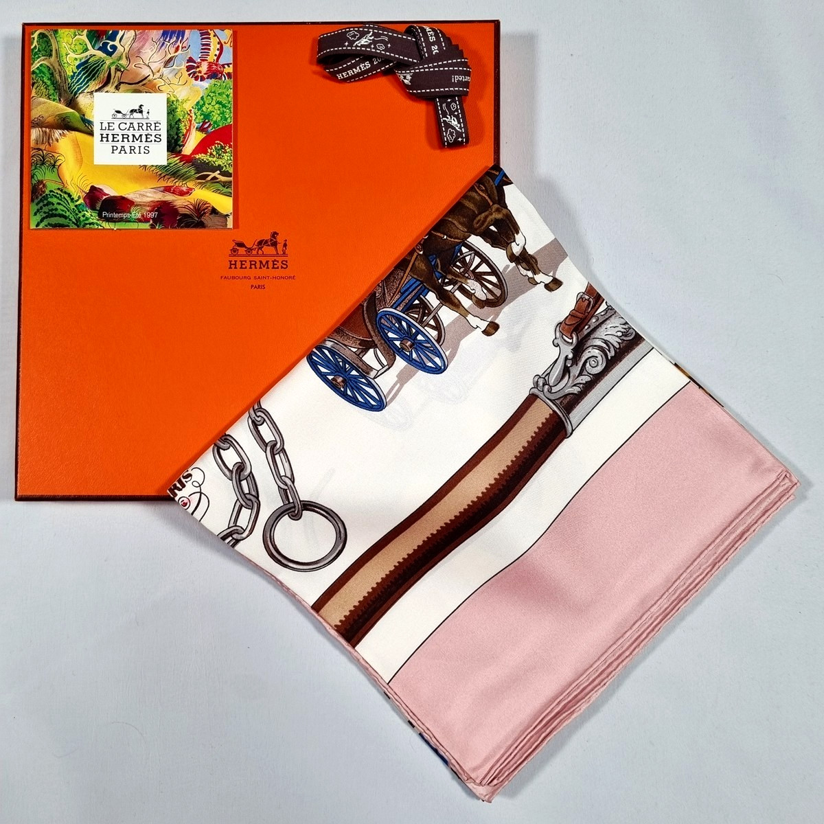 RARE VINTAGE HERMES Silk Scarf \
