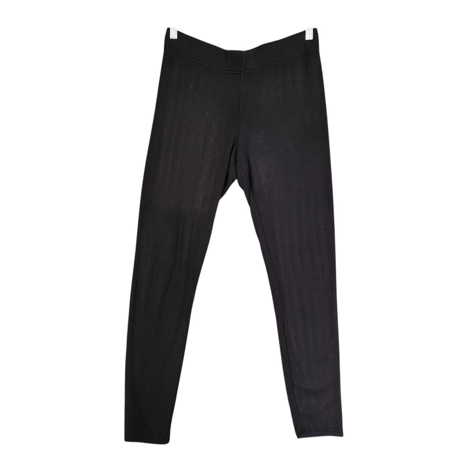 Soma Weekend Womens Black Modal Leggings Size Medium Mid Rise Stretch Soft Cozy