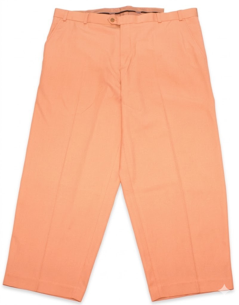 George Dress Pants Classic Fit Flat Front, Mens 44x30 Stone Khaki, NEW