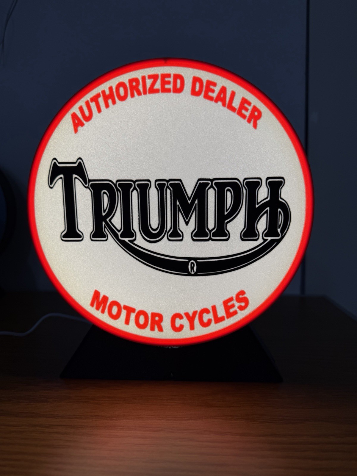Triumph Motorcycles Vintage LED Illuminated Sign (Authorized Dealer)