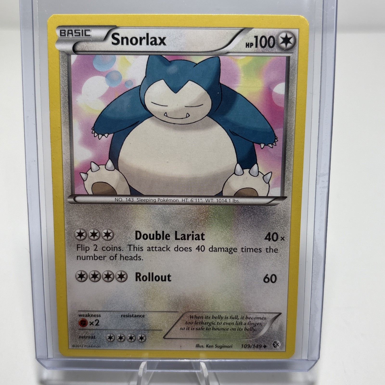 Pokemon Snorlax 109/149 Boundaries Crossed Uncommon Normal HP TCG Colorless