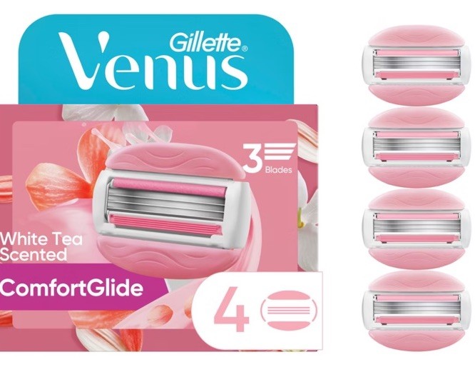 4X4 PACKS VENUS WHITE TEA COMFORTGLIDE RAZOR CARTRIDGES NEW IN BOX 4X4 PACKS VENUS WHITE TEA COMFORTGLIDE RAZOR CARTRIDGES NEW IN BOX