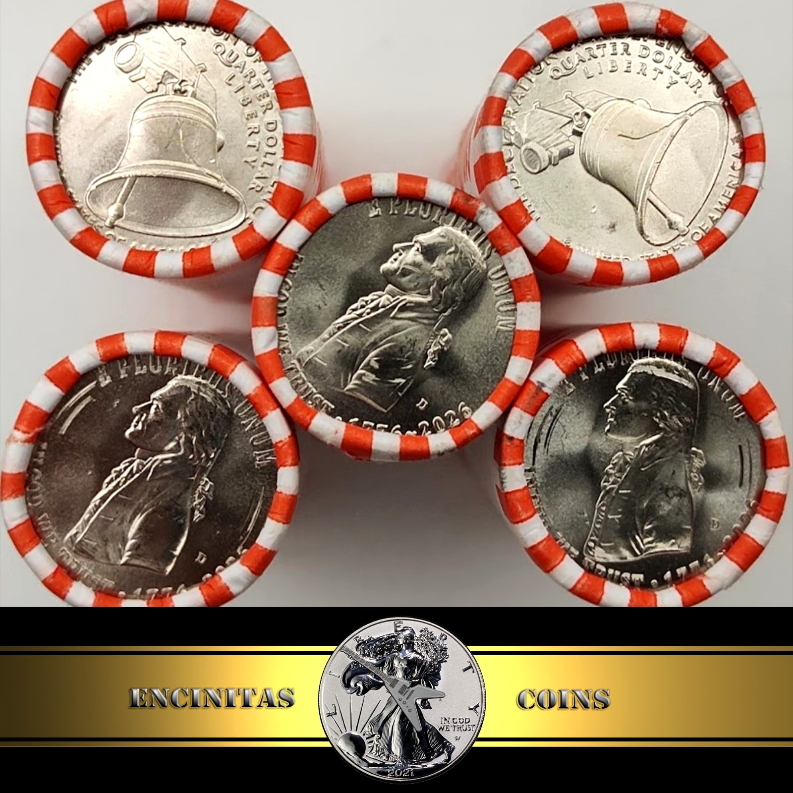 2026 D Declaration of Independence Quarter FIVE (5) OBW Rolls July 4 Privy Hunt 2026 D Declaration of Independence Quarter FIVE (5) OBW Rolls July 4 Privy Hunt