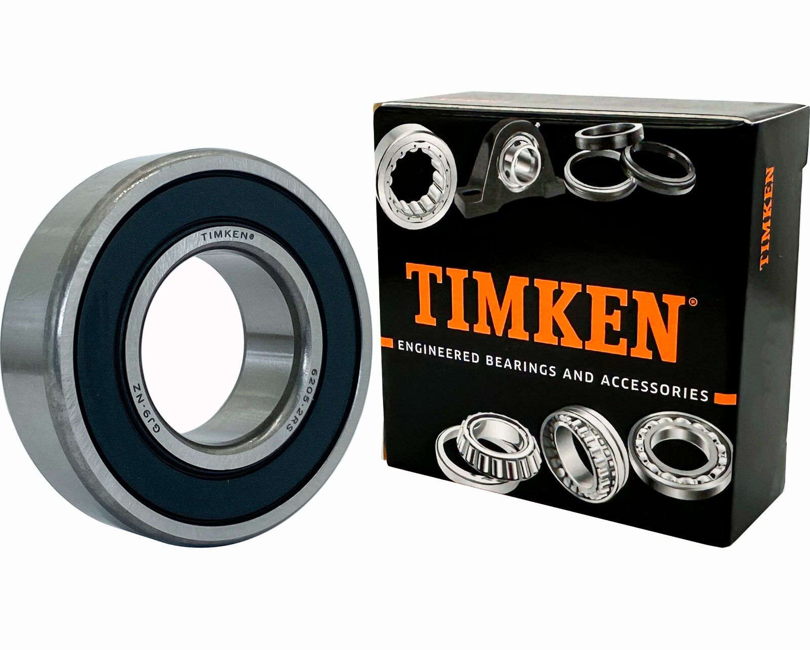 2PACK USA Brand TIMKEN 6205-2RS 25X52X15MM Double Rubber Seal Bearings 6205RS 2PACK USA Brand TIMKEN 6205-2RS 25X52X15MM Double Rubber Seal Bearings 6205RS