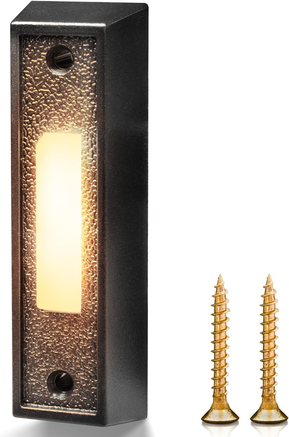 Betus LED Lighted Doorbell Button - Rectangular Wall Mounted Door Push Buttons Betus LED Lighted Doorbell Button - Rectangular Wall Mounted Door Push Buttons