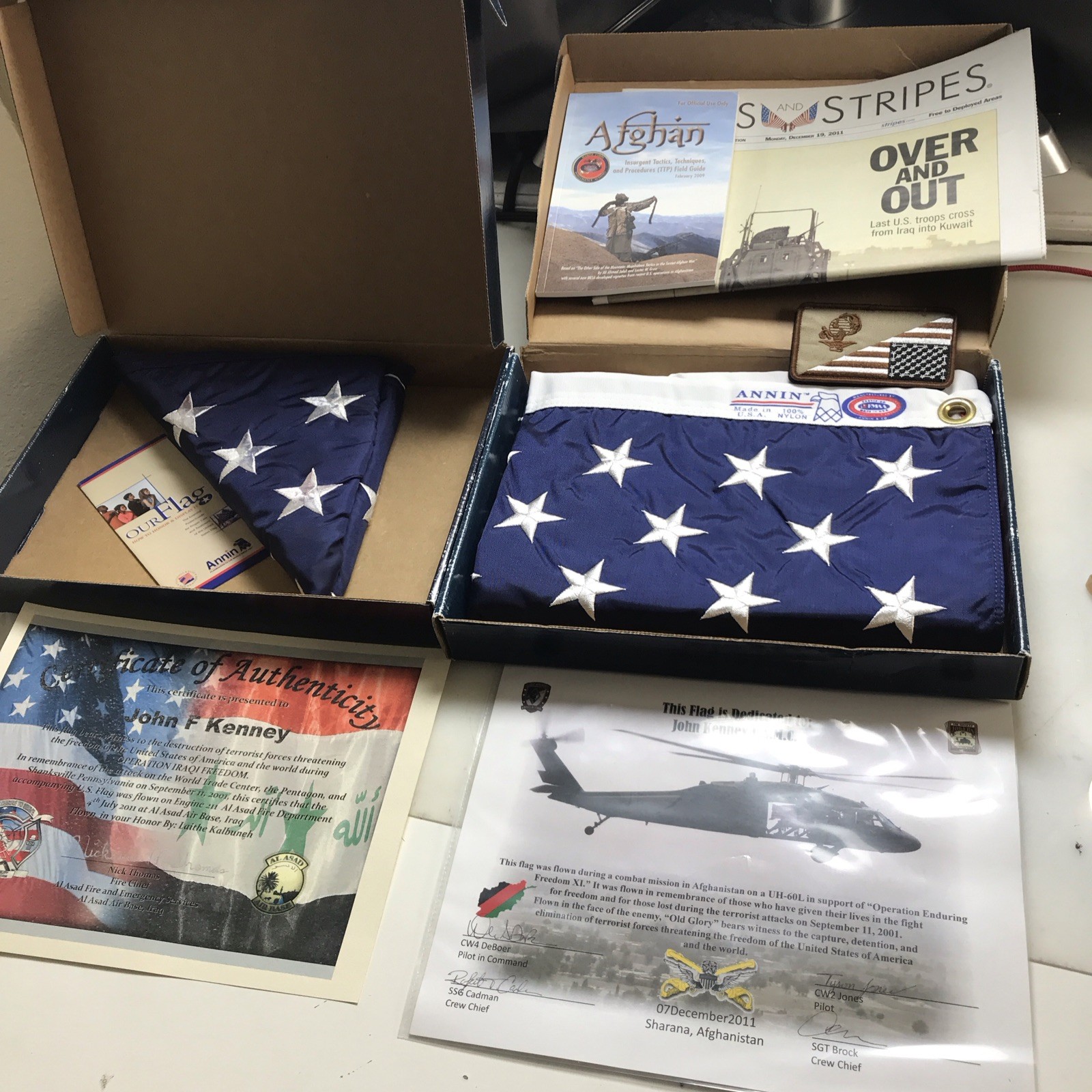 ANNIN Flag Operation Iraqi Freedom And Afghanistan War Vintage ANNIN Flag Operation Iraqi Freedom And Afghanistan War Vintage