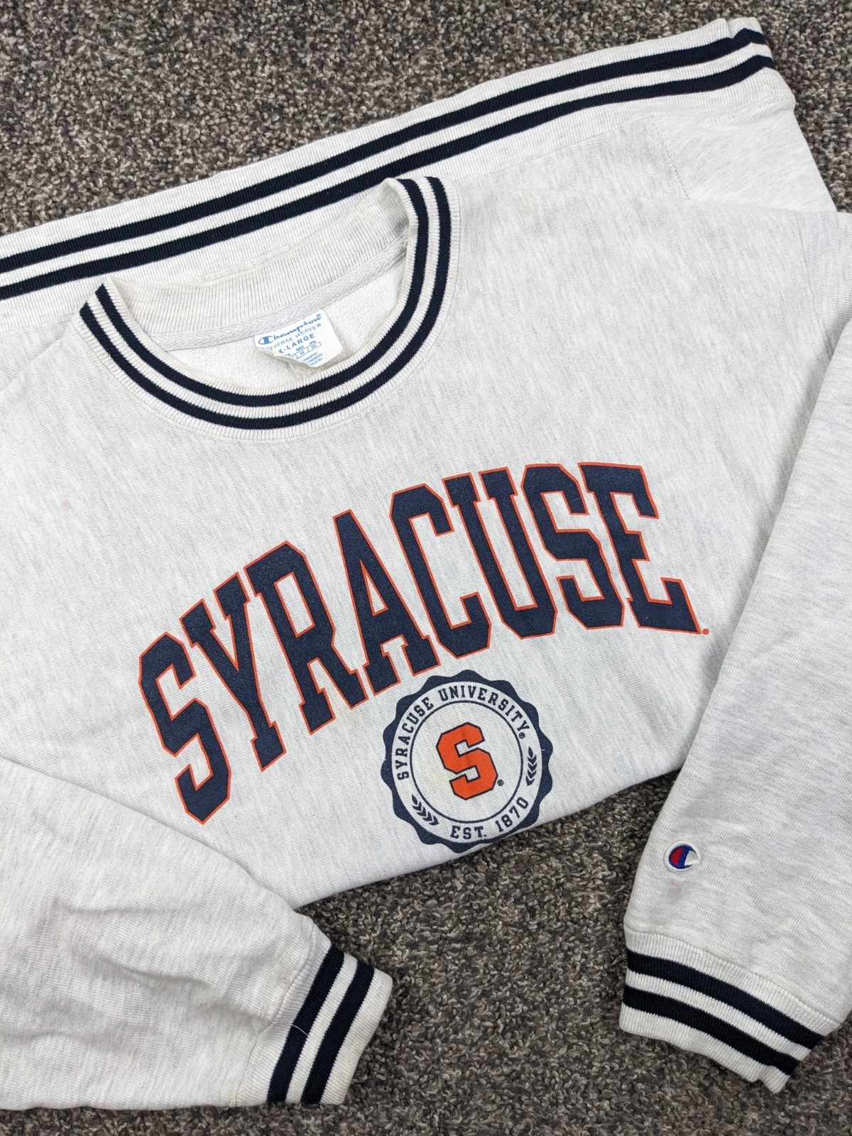 Vintage Syracuse Orange Sweatshirt Champion Reverse Weave Mens XL Vintage Syracuse Orange Sweatshirt Champion Reverse Weave Mens XL
