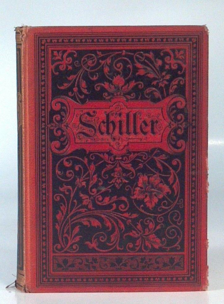 Antique German Book Schillers Sammtliche Werte In Zwolf Banden 7-9 Liepzig