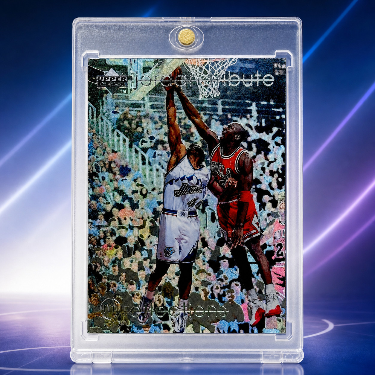 Michael Jordan Card 90s Insert Rainbow Holo Foil SSP Rare NBA Bulls Jersey #23