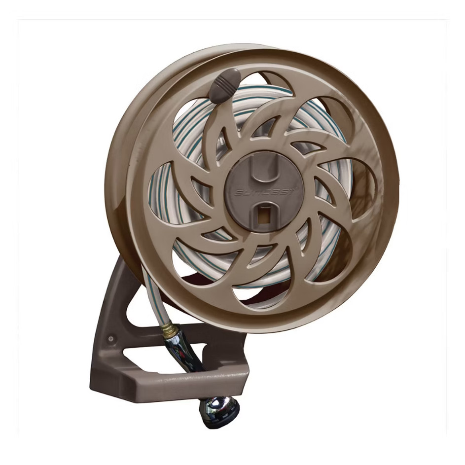 Suncast CPLSTA125B 125' Wall-Mounted Side Tracker Garden Hose Reel for 5/8 Suncast CPLSTA125B 125' Wall-Mounted Side Tracker Garden Hose Reel for 5/8