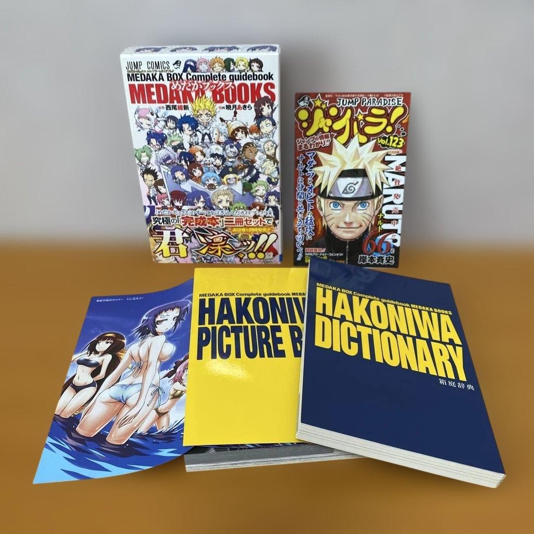 Medaka Box Complete Guidebook 2-Book Set with Obi First Edition Medaka Box Complete Guidebook 2-Book Set with Obi First Edition