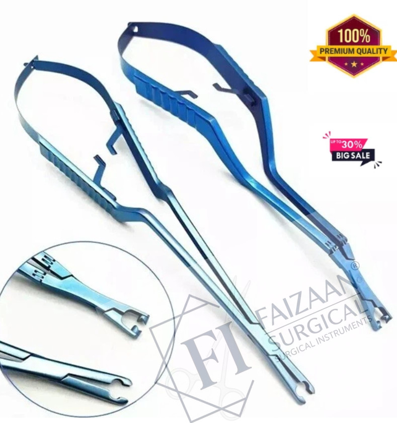 2PCS Blue Titanium Aneurysm Clips Applicator and Applier - Surgical Tools 2PCS Blue Titanium Aneurysm Clips Applicator and Applier - Surgical Tools