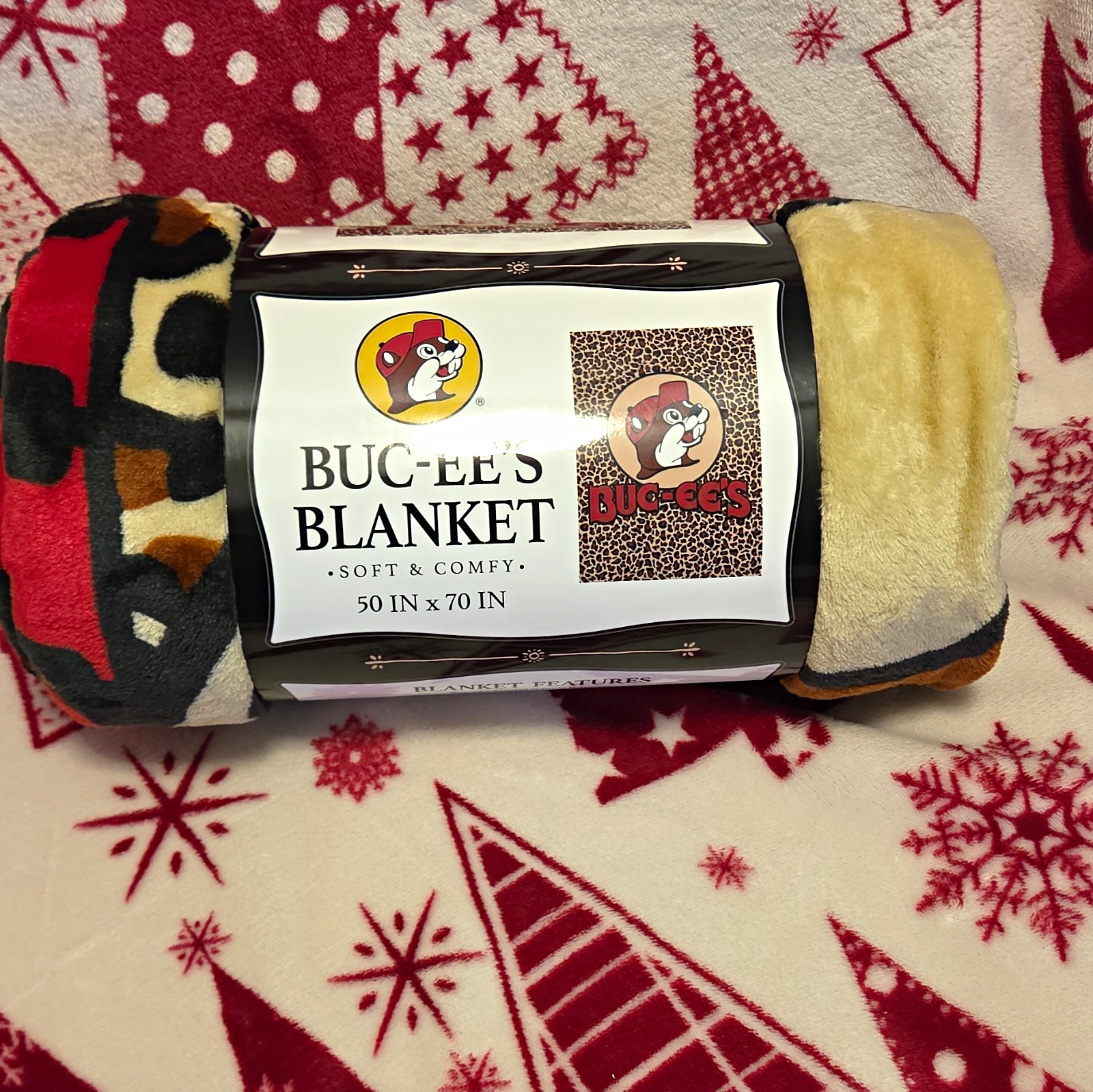 Buc-ee\'s Soft & Comfy Blanket 50x70 Multicolor Animal Print Buc-ee\'s Beaver Buc-ee\'s Soft & Comfy Blanket 50x70 Multicolor Animal Print Buc-ee\'s Beaver