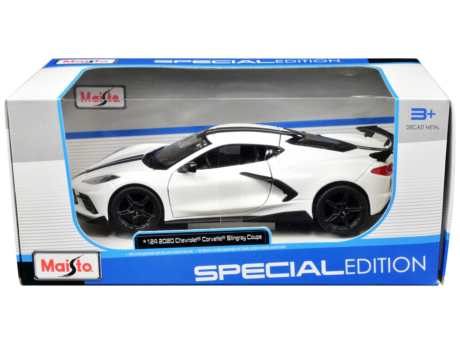 2020 Chevrolet Corvette Stingray Coupe White w Black Stripes Special Edition Ser 2020 Chevrolet Corvette Stingray Coupe White w Black Stripes Special Edition Ser