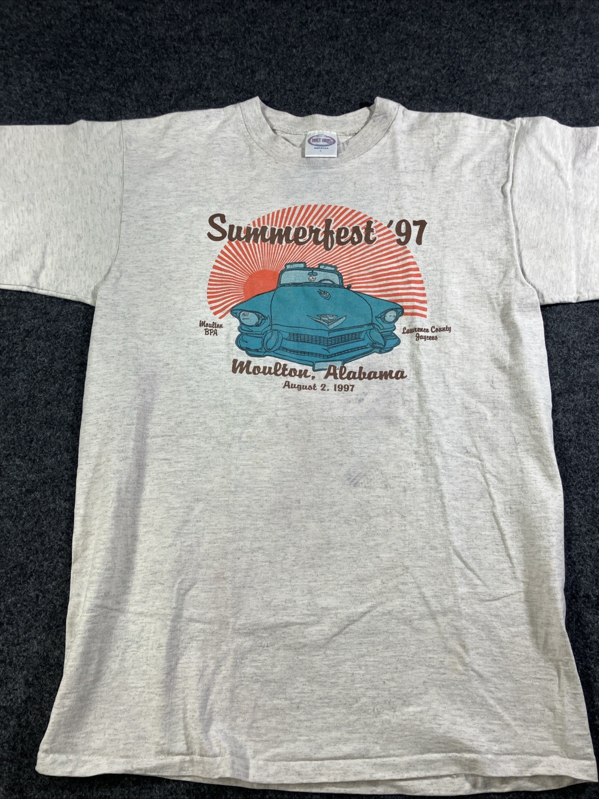 VTG 1997 Summerfest T Shirt L Dirt Bros Tag Cadillac Classic Car Single Stitch VTG 1997 Summerfest T Shirt L Dirt Bros Tag Cadillac Classic Car Single Stitch