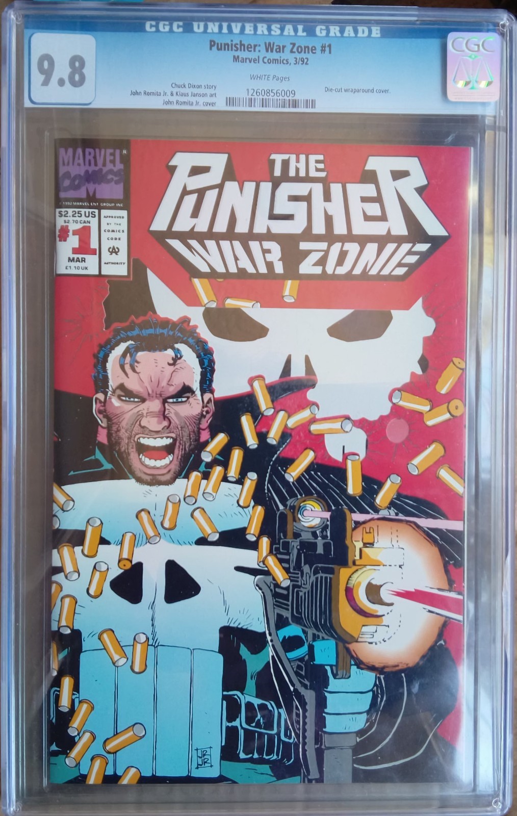 cgc 9.8 Punisher: War Zone #1 cgc 9.8 Punisher: War Zone #1