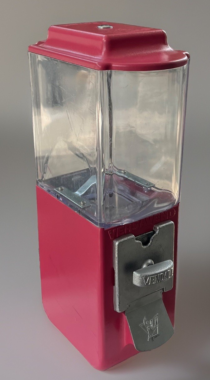 VTG Pegasus Vendall 25c Candy Gumball Dispenser Metal Versavend Vending Machine VTG Pegasus Vendall 25c Candy Gumball Dispenser Metal Versavend Vending Machine