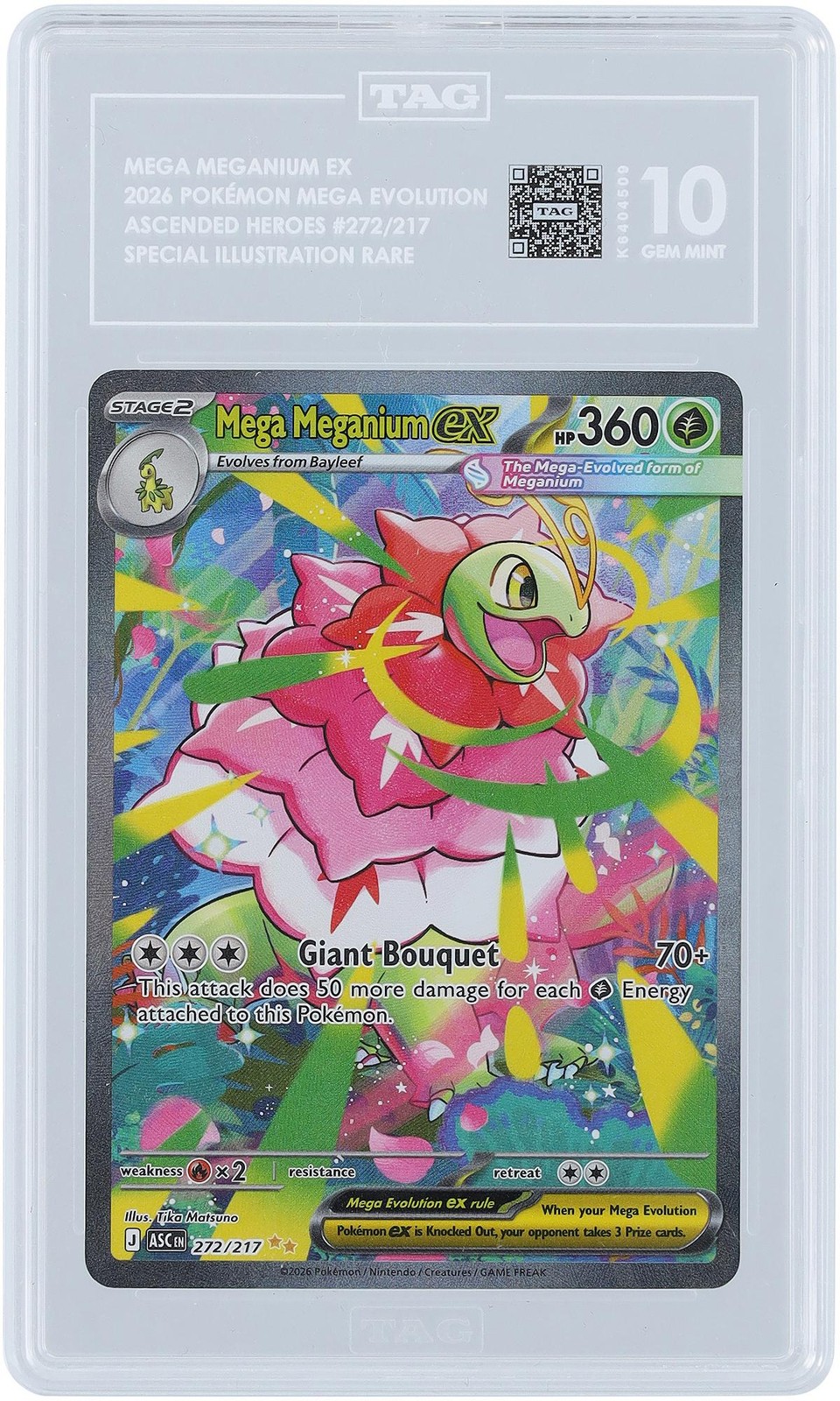 Mega Meganium EX 2026 Pokemon Ascended Heroes Special Illustration Item#14634207