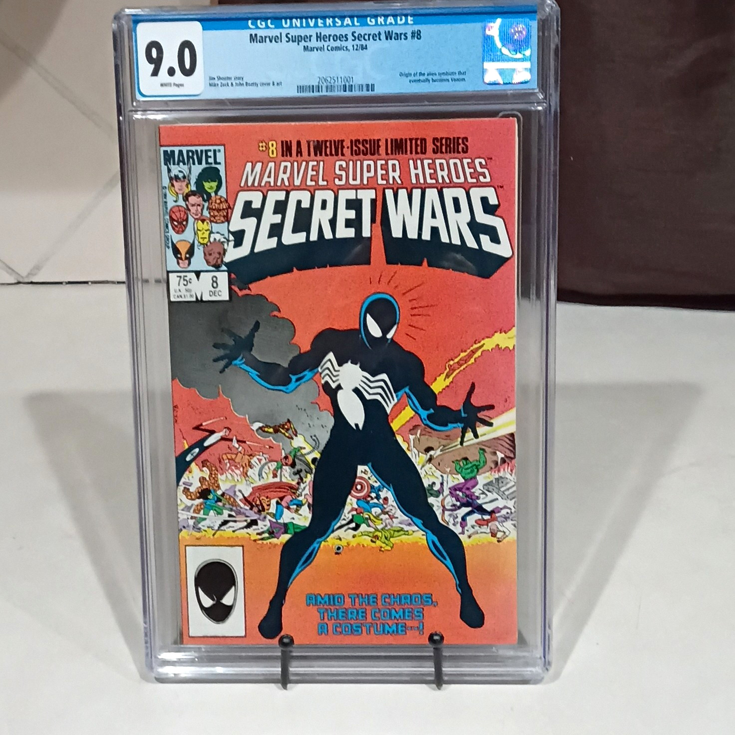 Marvel Comics Secret Wars #8 (1984) Spider-Man CGC 9.0 Shooter Zeck