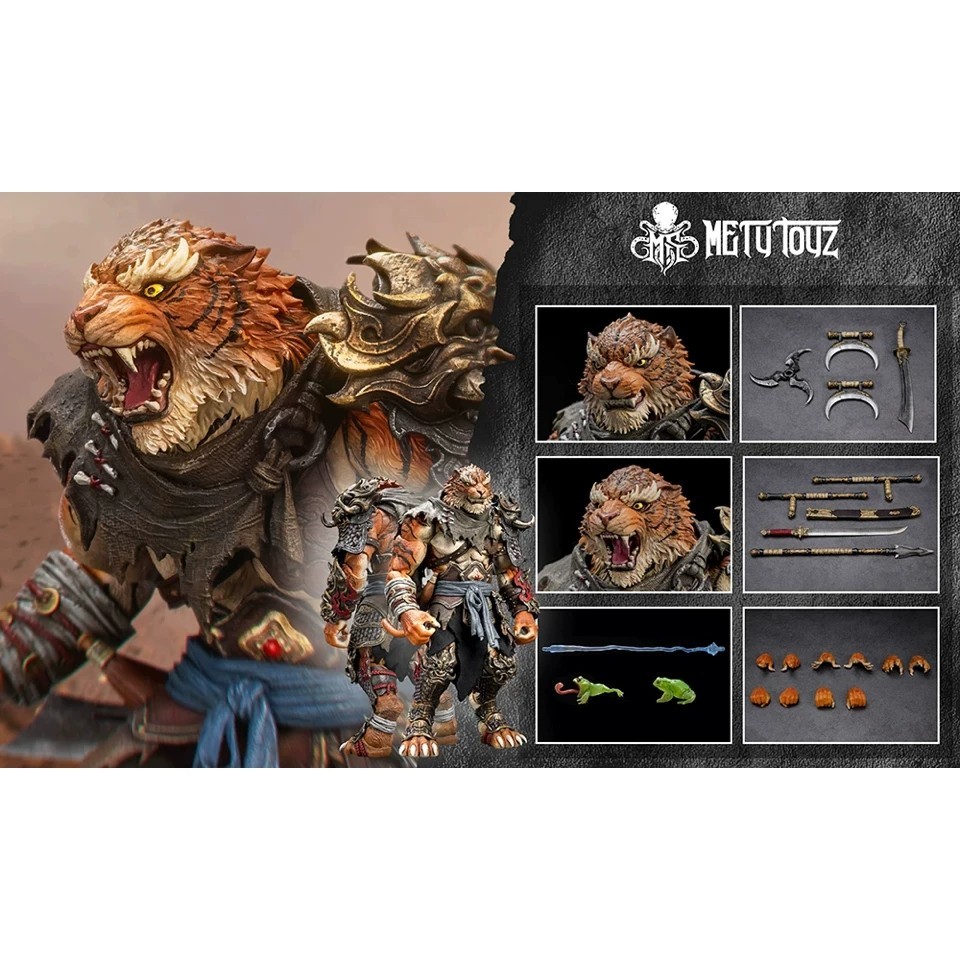 Metytoyz Tiger Hermit 1/12 Scale Fantasy Warrior Tiger Action Figure